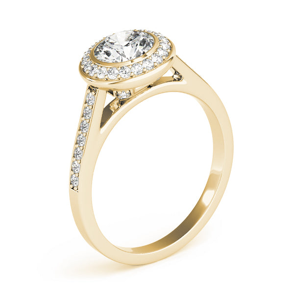 Round Halo Diamond Engagement Ring · 1.25 ct tw