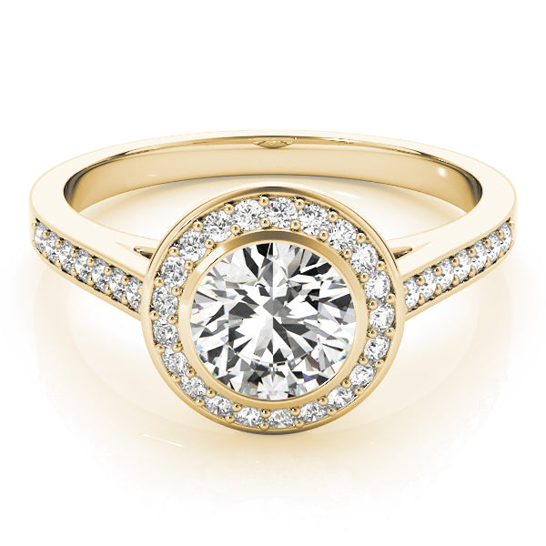 Round Halo Diamond Engagement Ring · 1.49 ct tw