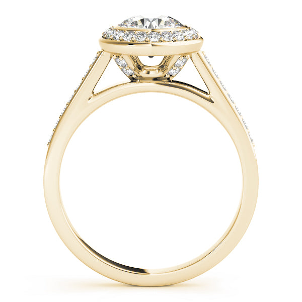 Round Halo Diamond Engagement Ring · 1.25 ct tw