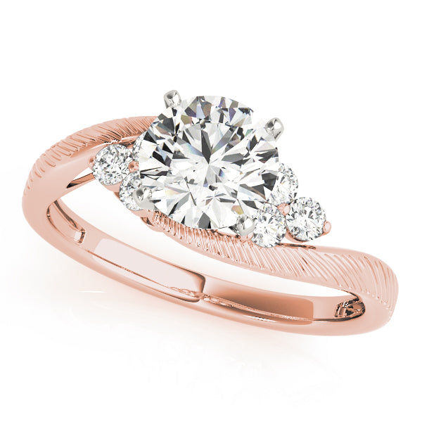 Cluster Sides Diamond Engagement Ring · 0.18 ct tw