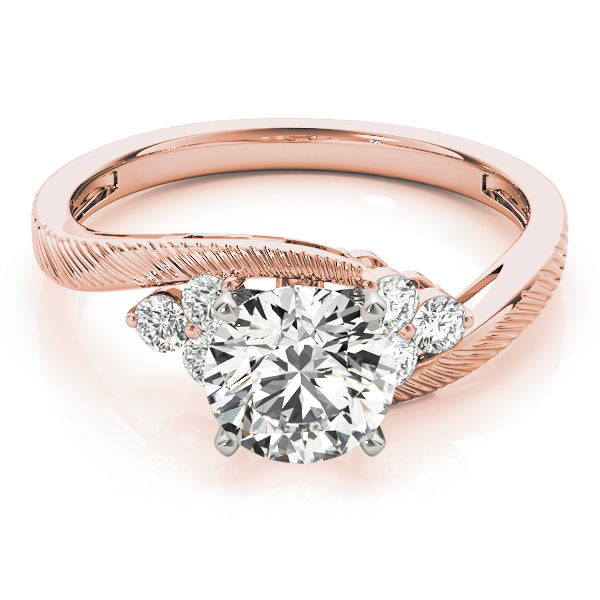 Cluster Sides Diamond Engagement Ring · 0.18 ct tw