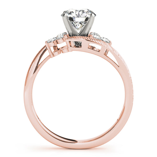 Cluster Sides Diamond Engagement Ring · 0.18 ct tw