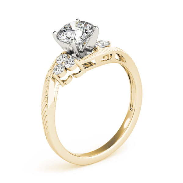 Cluster Sides Diamond Engagement Ring · 0.18 ct tw