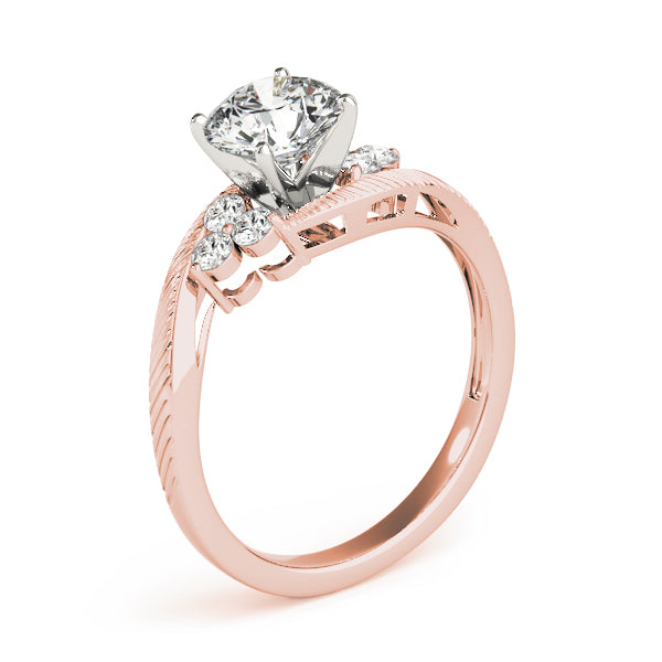 Cluster Sides Diamond Engagement Ring · 0.18 ct tw