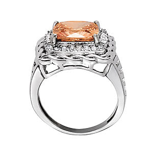 Cushion Princess Gemstone Fashion Ring · 0.28 ct tw