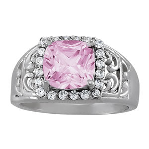 Cushion Princess Gemstone Fashion Ring · 0.20 ct tw