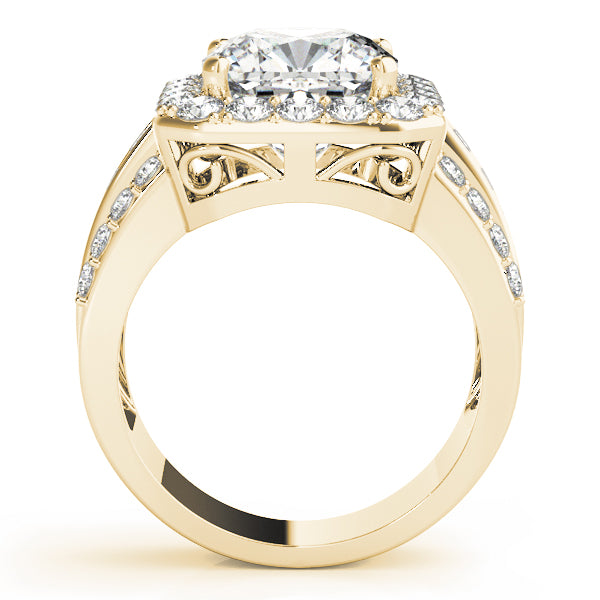 Cushion Halo Square Diamond Fashion Ring · 1.02 ct tw