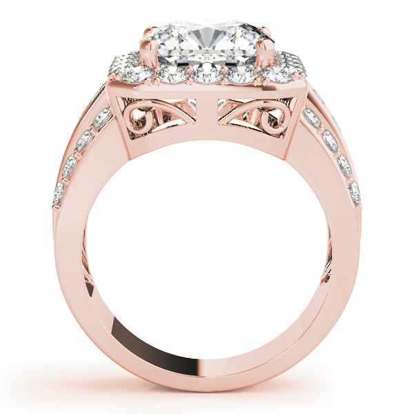 Cushion Halo Square Diamond Fashion Ring · 1.02 ct tw