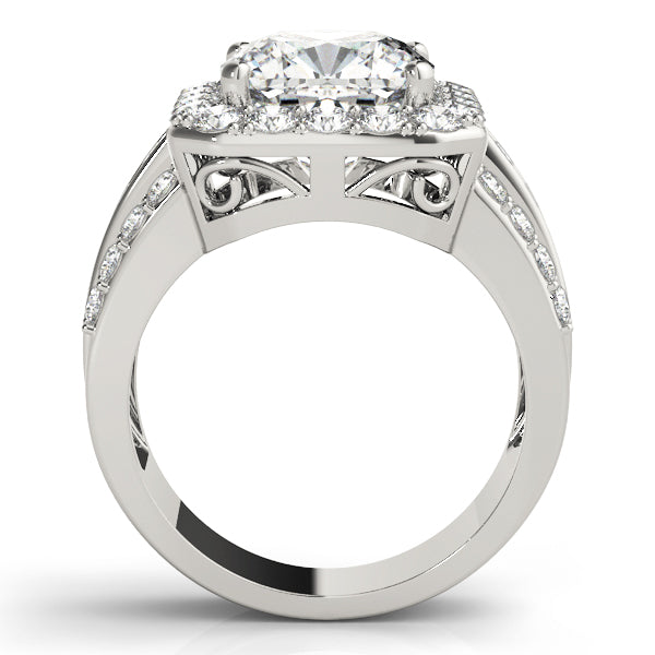 Cushion Halo Square Diamond Fashion Ring · 1.02 ct tw