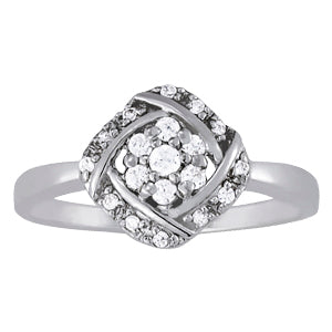 Diamond Cluster Fashion Ring · 0.25 ct tw