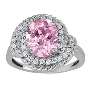 Oval Gemstone Fashion Ring · 0.34 ct tw