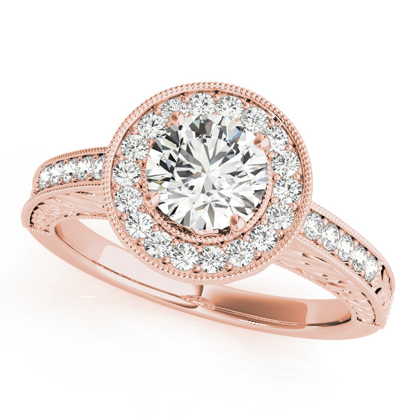 Round Halo Diamond Fashion Ring · 0.48 ct tw