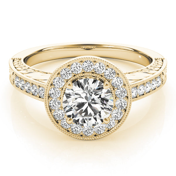 Round Halo Diamond Fashion Ring · 0.74 ct tw