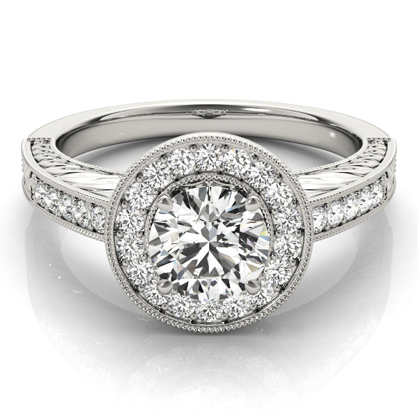 Round Halo Diamond Fashion Ring · 0.48 ct tw
