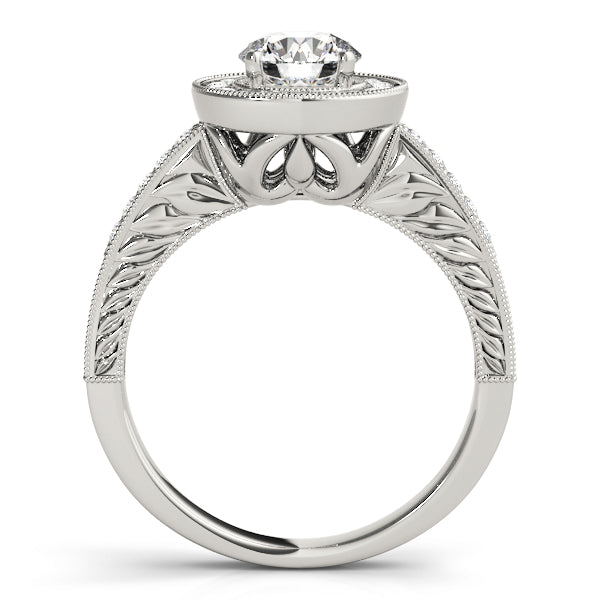 Round Halo Diamond Fashion Ring · 1.08 ct tw