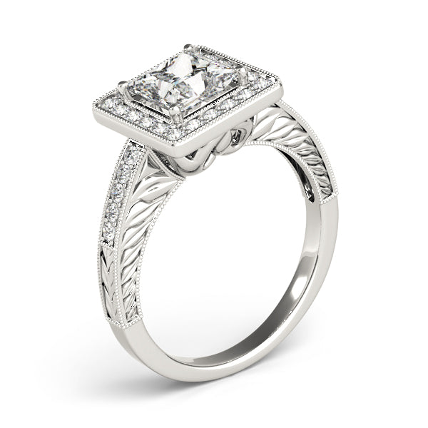 Square Halo & Cushion Diamond Fashion Ring · 1.65 ct tw