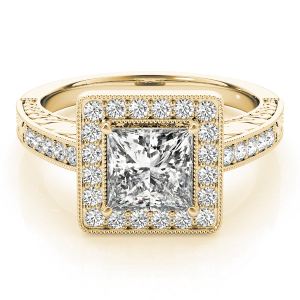 Square Halo & Cushion Diamond Fashion Ring · 1.01 ct tw