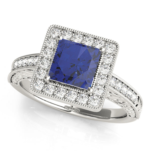 Square Halo & Cushion Diamond Fashion Ring · 1.65 ct tw