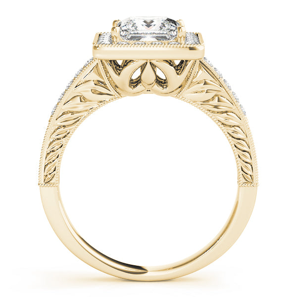 Square Halo & Cushion Diamond Fashion Ring · 1.01 ct tw