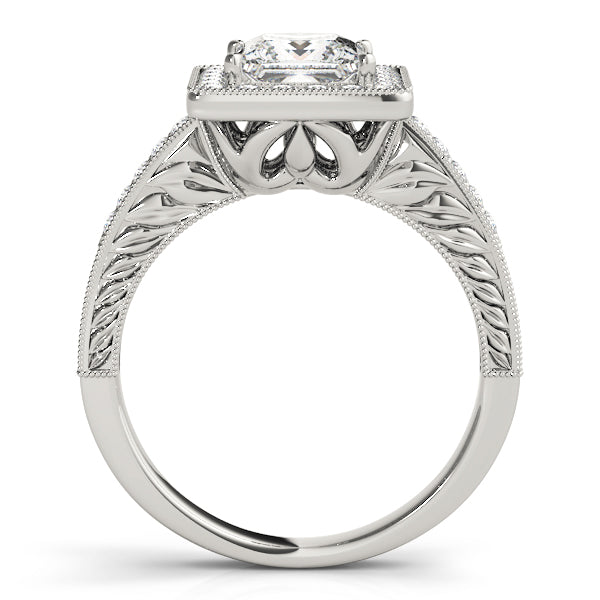 Square Halo & Cushion Diamond Fashion Ring · 1.01 ct tw