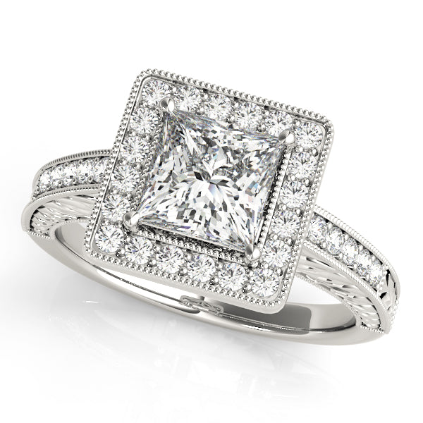 Square Halo & Cushion Diamond Fashion Ring · 1.65 ct tw