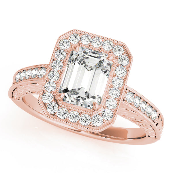Emerald Halo Diamond Fashion Ring · 0.88 ct tw
