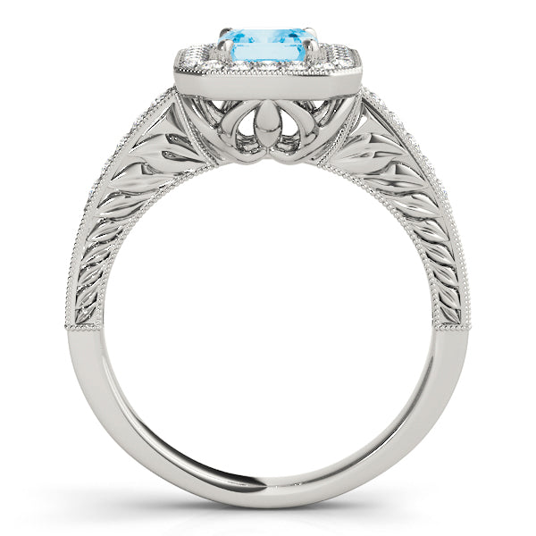 Emerald Halo Diamond Fashion Ring · 0.88 ct tw