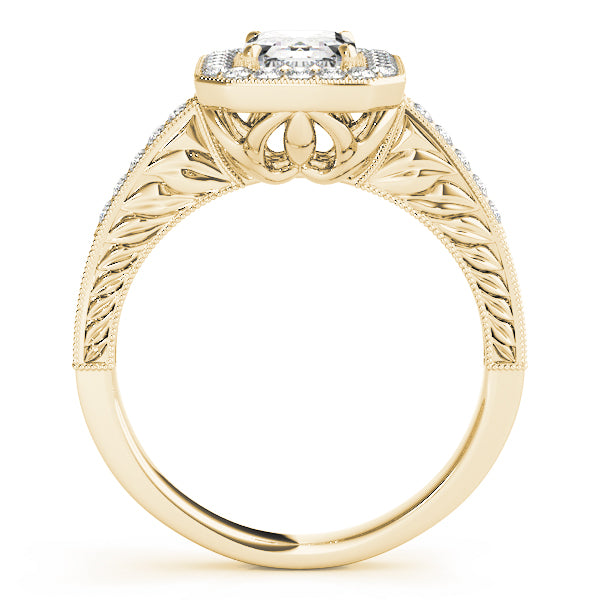 Emerald Halo Diamond Fashion Ring · 0.88 ct tw
