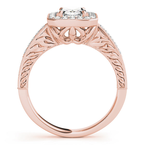 Emerald Halo Diamond Fashion Ring · 0.88 ct tw