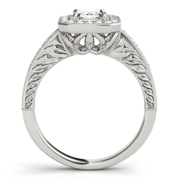 Emerald Halo Diamond Fashion Ring · 0.88 ct tw