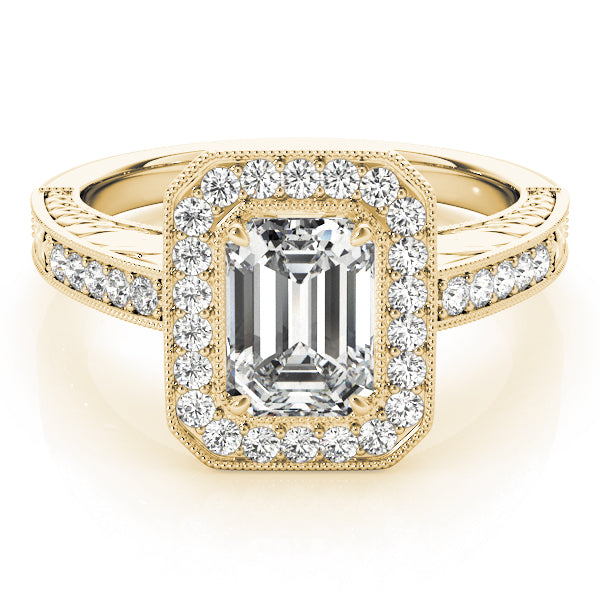 Emerald Halo Diamond Fashion Ring · 0.88 ct tw