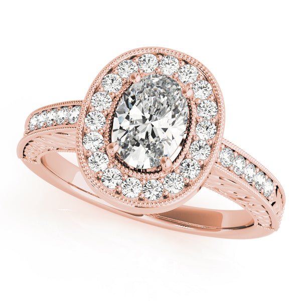 Oval Halo Diamond Fashion Ring · 0.64 ct tw