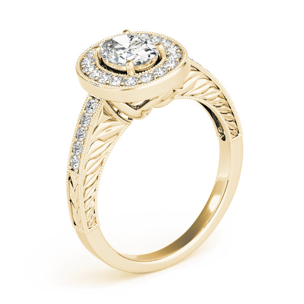 Oval Halo Diamond Fashion Ring · 0.64 ct tw