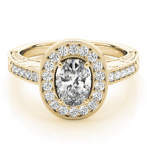 Oval Halo Diamond Fashion Ring · 0.64 ct tw
