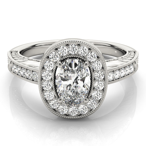 Oval Halo Diamond Fashion Ring · 0.64 ct tw