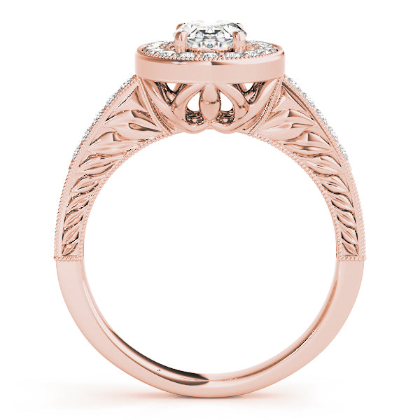 Oval Halo Diamond Fashion Ring · 0.64 ct tw