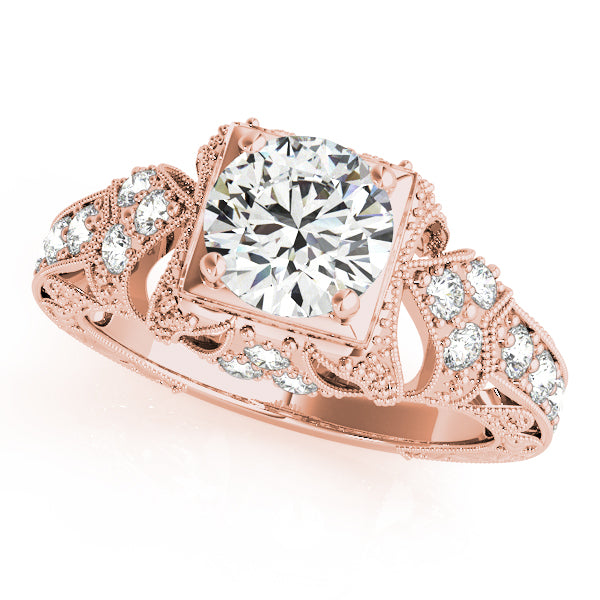 Round Antique Diamond Engagement Ring · 1.20 ct tw