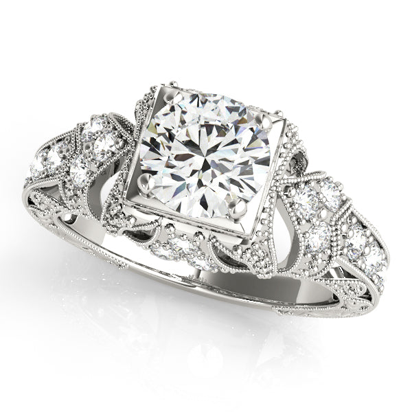 Round Antique Diamond Engagement Ring · 1.20 ct tw