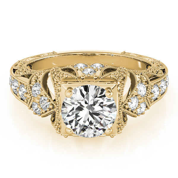 Round Antique Diamond Engagement Ring · 1.20 ct tw