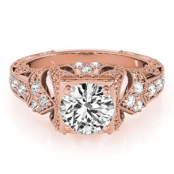Round Antique Diamond Engagement Ring · 1.20 ct tw