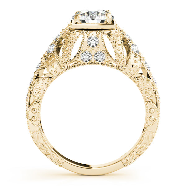 Round Antique Diamond Engagement Ring · 1.20 ct tw