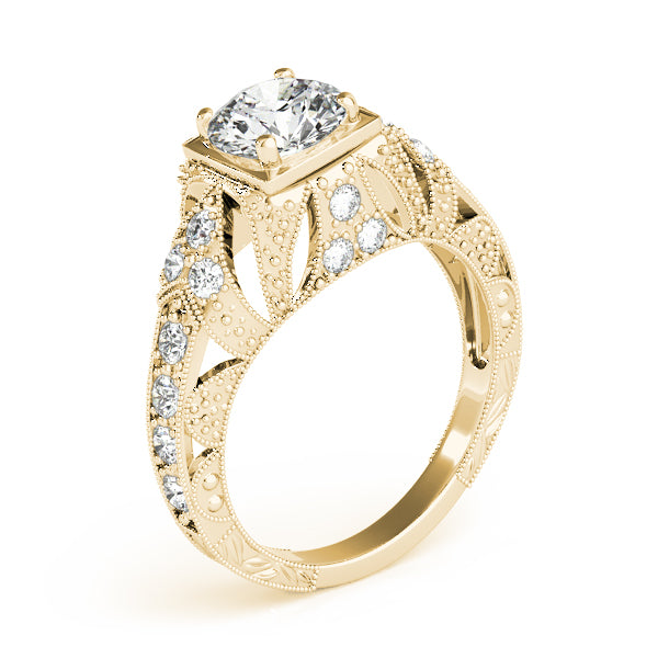Round Antique Diamond Engagement Ring · 1.20 ct tw