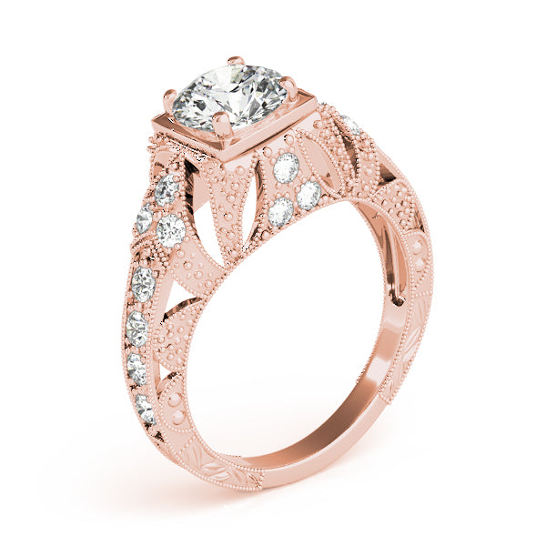 Round Antique Diamond Engagement Ring · 1.20 ct tw