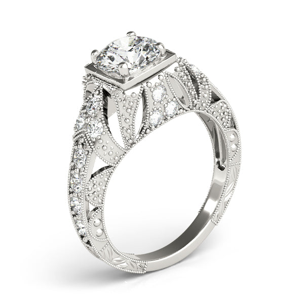 Round Antique Diamond Engagement Ring · 1.20 ct tw