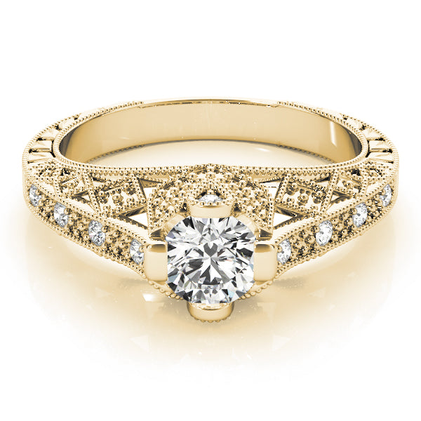 Round Antique Diamond Engagement Ring · 0.60 ct tw
