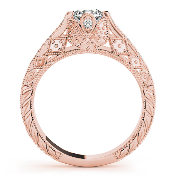 Round Antique Diamond Engagement Ring · 0.60 ct tw