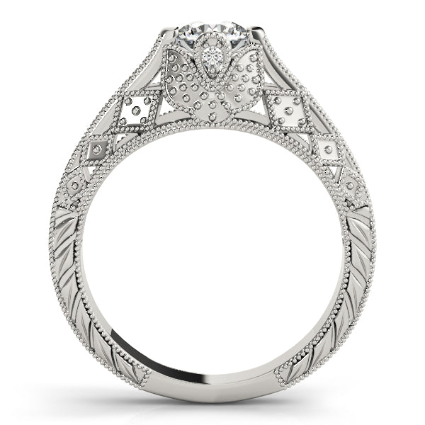 Round Antique Diamond Engagement Ring · 0.60 ct tw