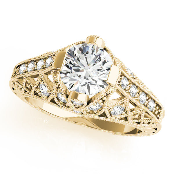 Round Antique Diamond Engagement Ring · 1.20 ct tw