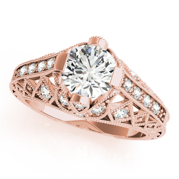 Round Antique Diamond Engagement Ring · 1.20 ct tw