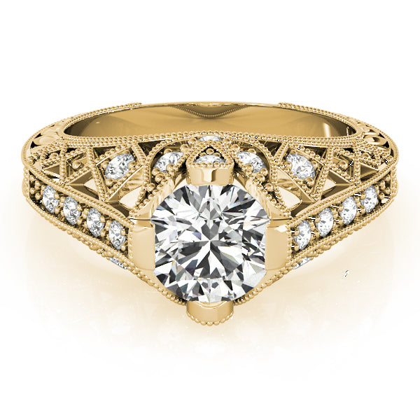Round Antique Diamond Engagement Ring · 1.20 ct tw